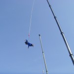 Ben flying 137 feet high